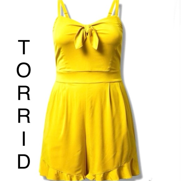 torrid Pants - 🌟SALE🌟🆕🦋TORRID Challis Tie-Front Romper🦋